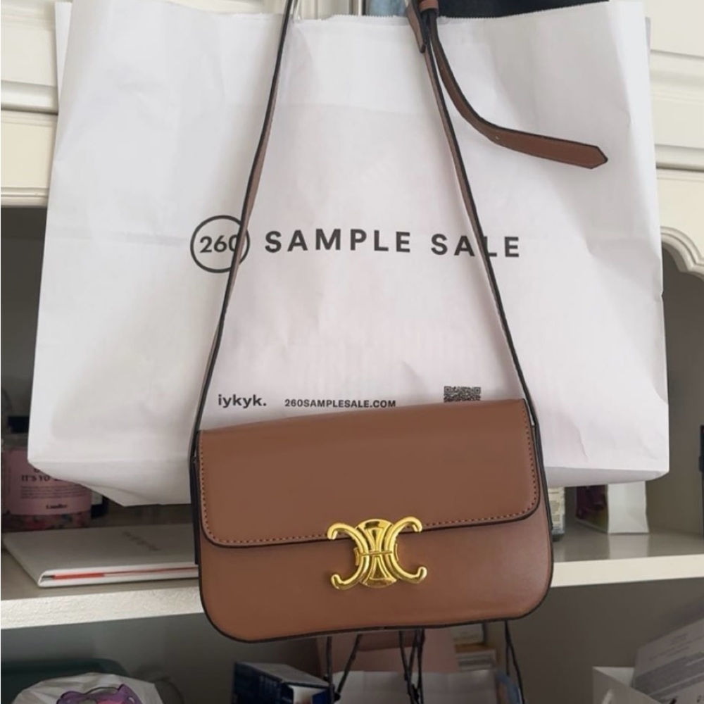 Brown Leather Shoulder Bag